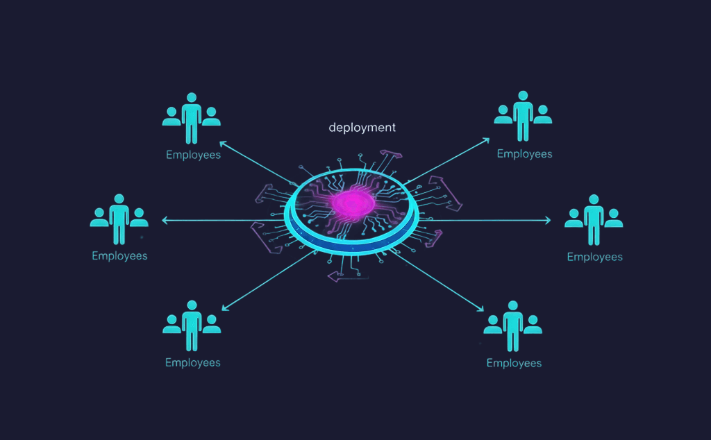 Illustration highlighting deployment across teams