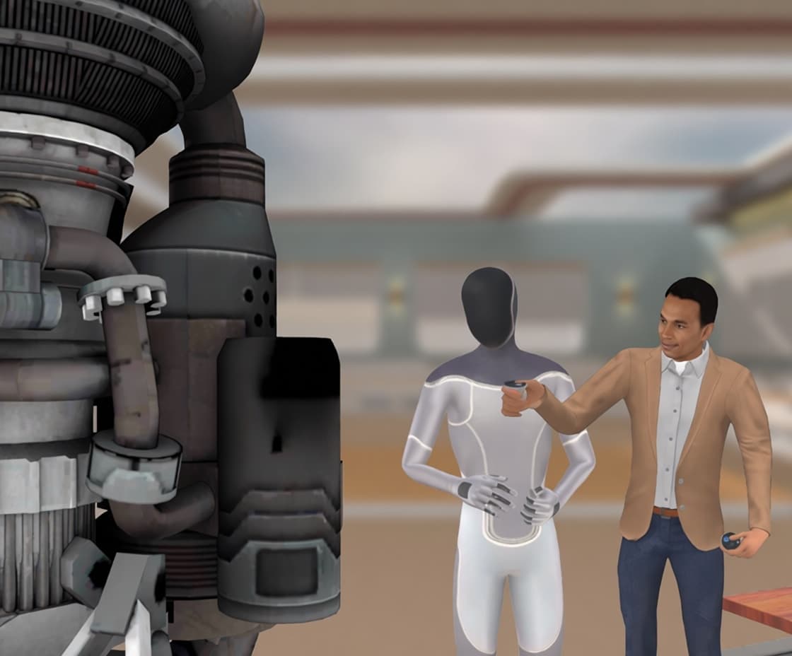 Immersive presentation scene